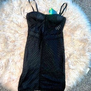 Spaghetti strap little black dress